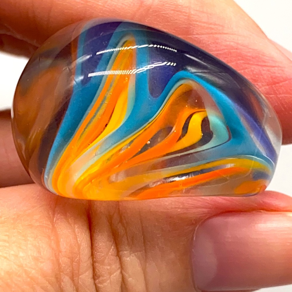Vintage Murano glass ring in size 8.5?🌻 - Picture 7 of 8